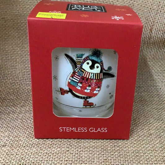 Stemless Christmas Glass