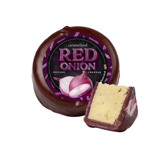 Our Caramelised Red Onion Infused Cheddar 200g