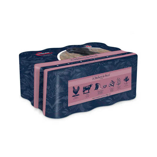 Chudleys Adult Complete Loaf Chicken & Beef With Lamb 12x395g Tins