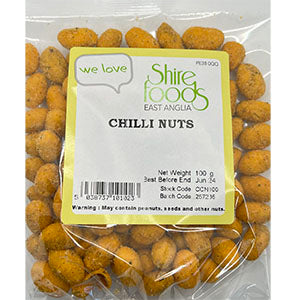 Shirefoods Chilli Coated Peanuts 100g