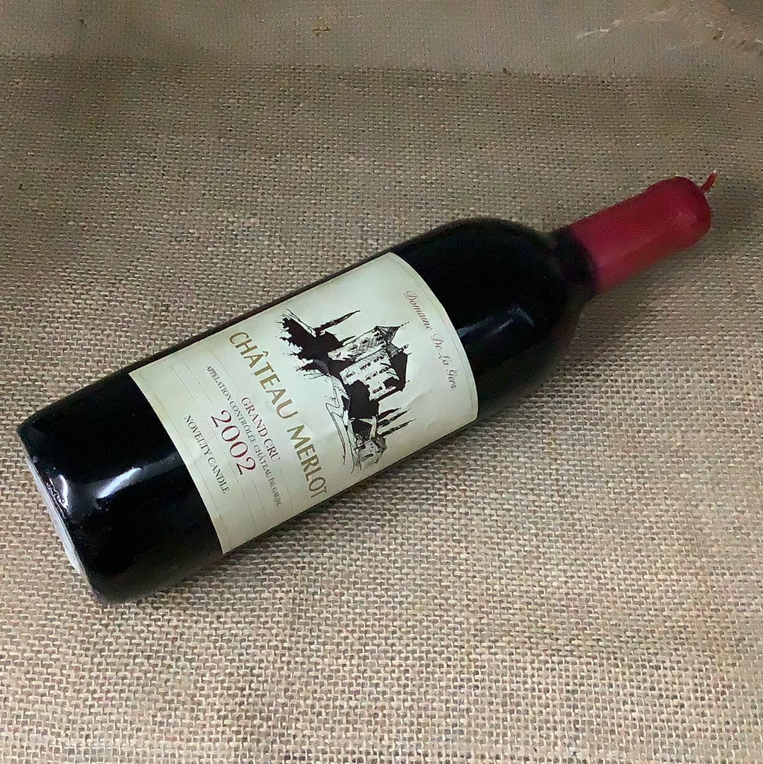Novelty Wine Bottle Candle