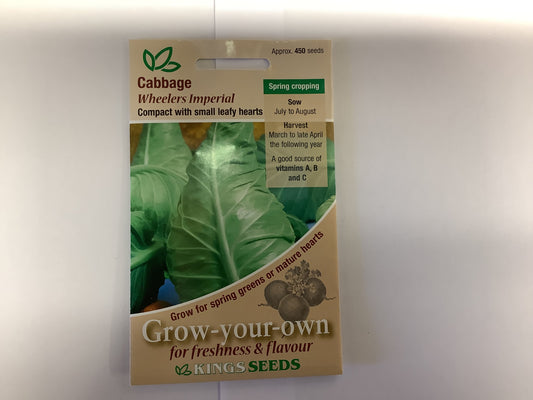 Kings Seeds Cabbage Wheelers Imperial