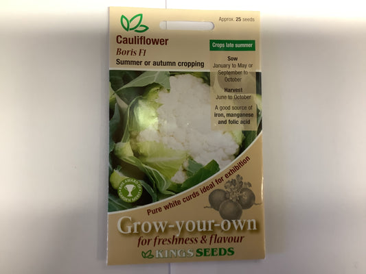 Kings Seeds Cauliflower Boris F1