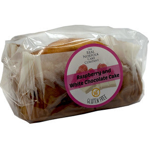 Real Norfolk Raspberry & White Chocolate Cake Gluten Free