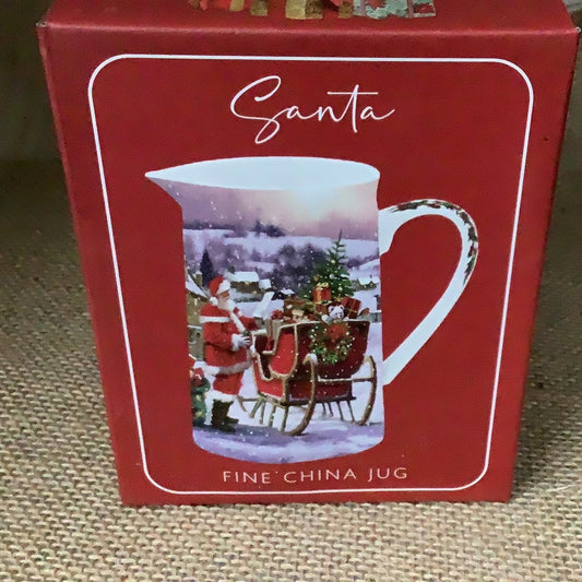 Lesser & Pavey Santa Christmas Fine China Jug