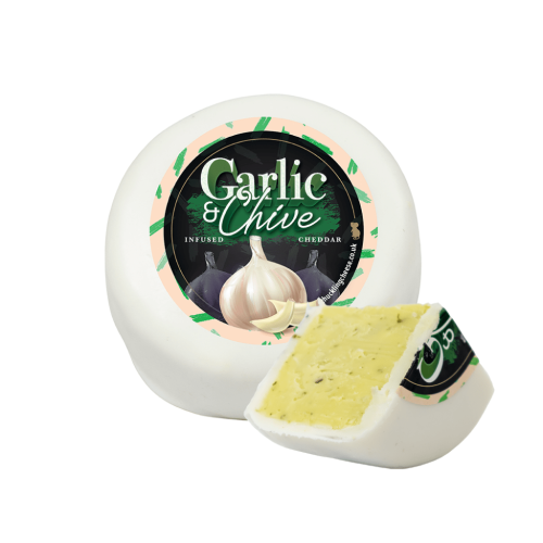 Our Garlic & Chive Infused Cheddar 200g