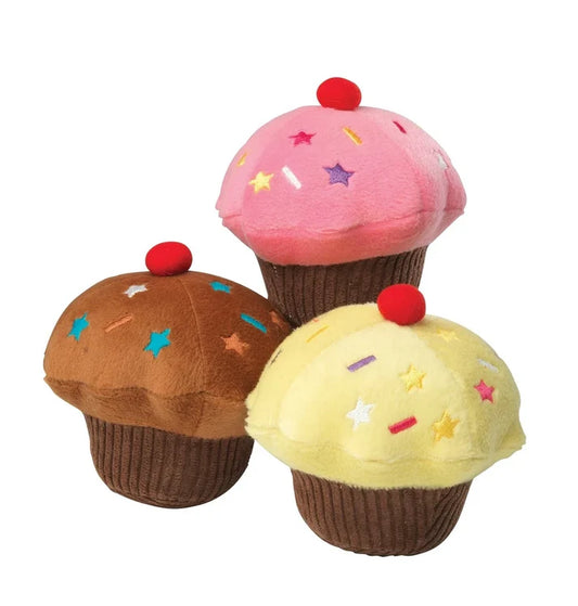 House of Paws Plush Vanilla Scented Cupcake YELLOW