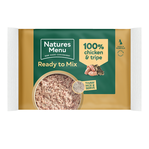 Natures Menu, Minced Chicken & Tripe Block 400g