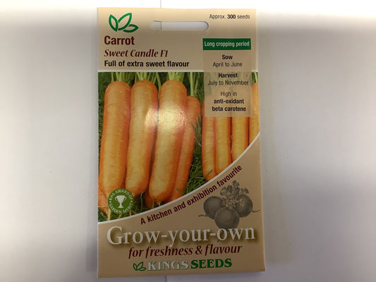 Kings Seeds Carrot Sweet Candle F1