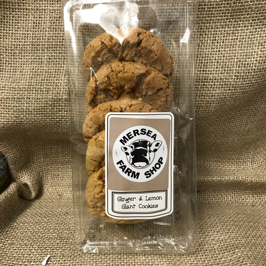 Mersea Farm Shop Lemon & Ginger Giant Cookies 250g