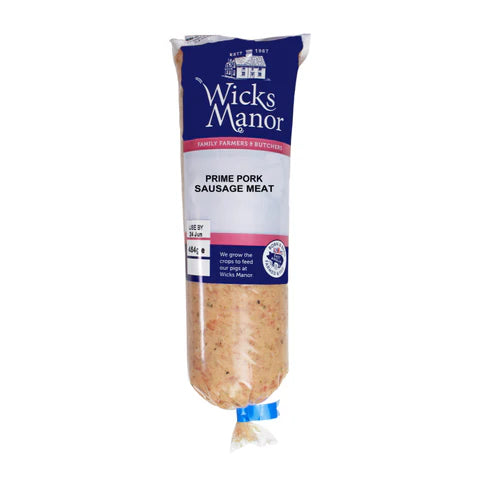 Wicks Manor Prime Pork Sausage Meat 454g