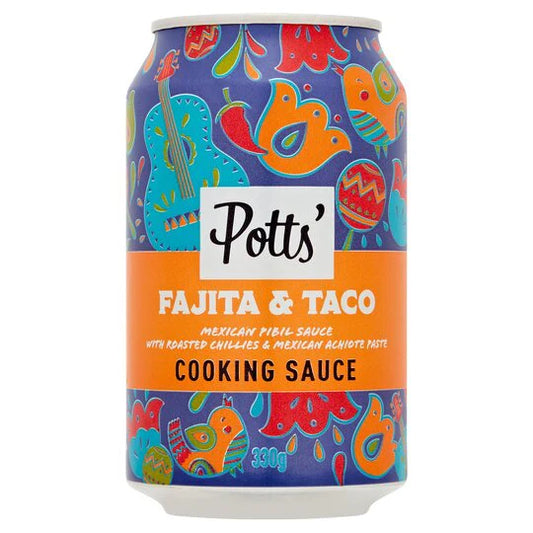 Potts Mexican Fajita & Taco Sauce Cans 300g