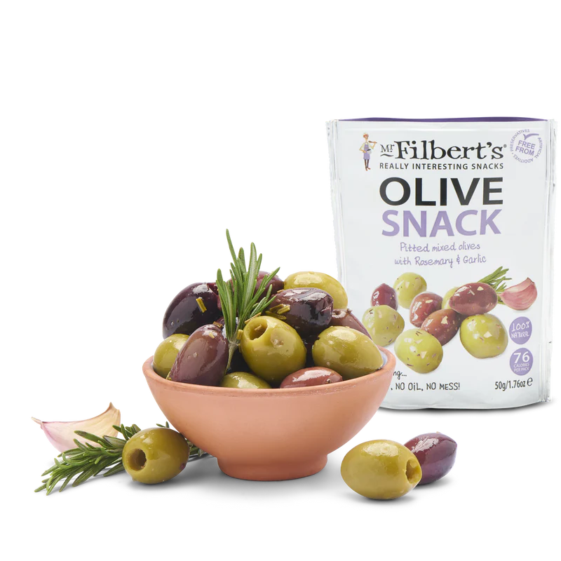 Mr Filberts Olive Snack Rosemary & Garlic 50g