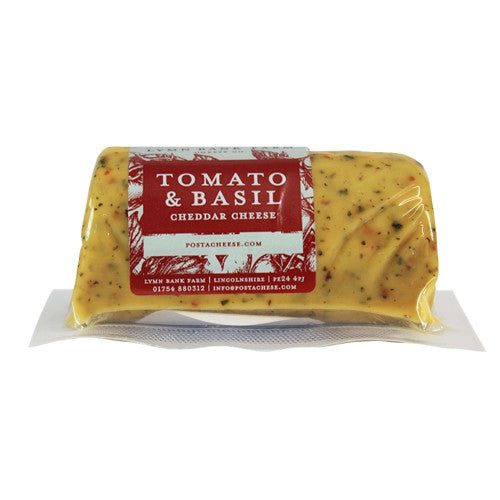 Our Tomato & Basil Cheddar Cheese Barrel 145g