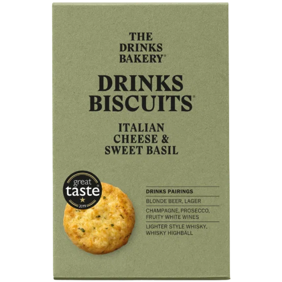 The Drinks Bakery Biscuits Parmesan & Basil 110g