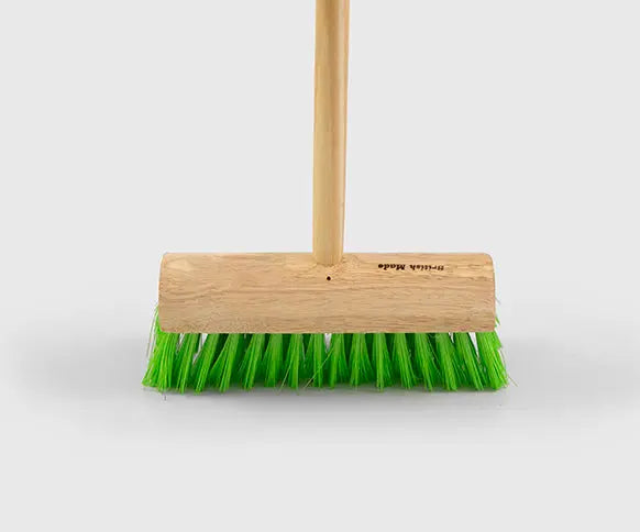 Green Polypropylene Yard Broom 10”
