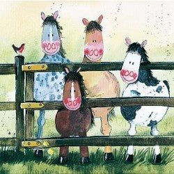 Alex Clark "Ponies" Card (Blank)