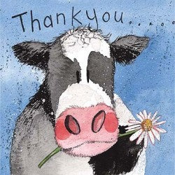 Alex Clark "Dairy Cow" Card (Thank You)