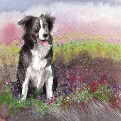 Alex Clark "Collie & Heather" Card (Blank)