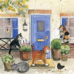 Alex Clark "Friendly Felines" Card (Blank)
