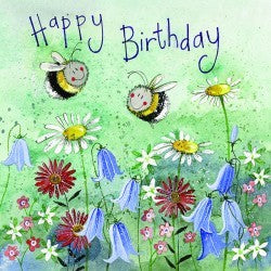 Alex Clark "Bee Meadow" Card (Happy Birthday)