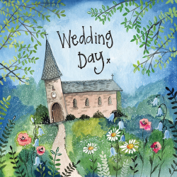 Alex Clark "Church & Flowers" Card (Wedding)