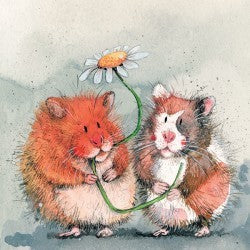 Alex Clark "Ginger & Patch" Card (Blank)