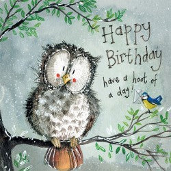 Alex Clark "Hoot Of The Day" Card (Happy Birthday)