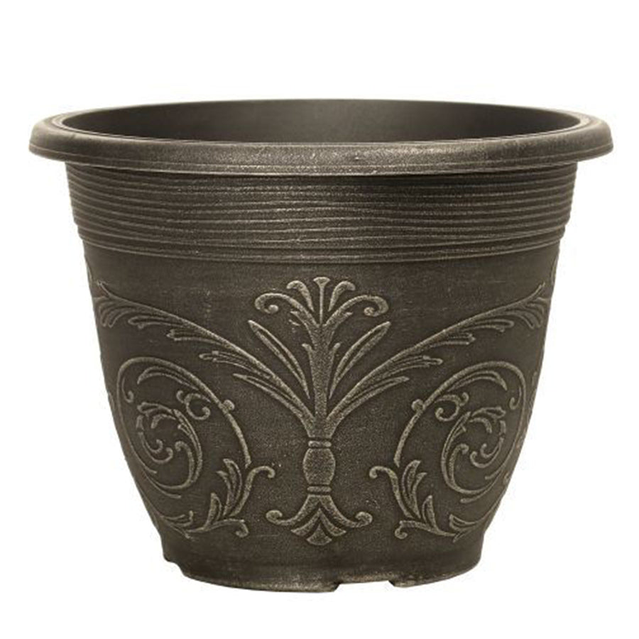 Alhambra Planter Round 30cm Brushed Champagne