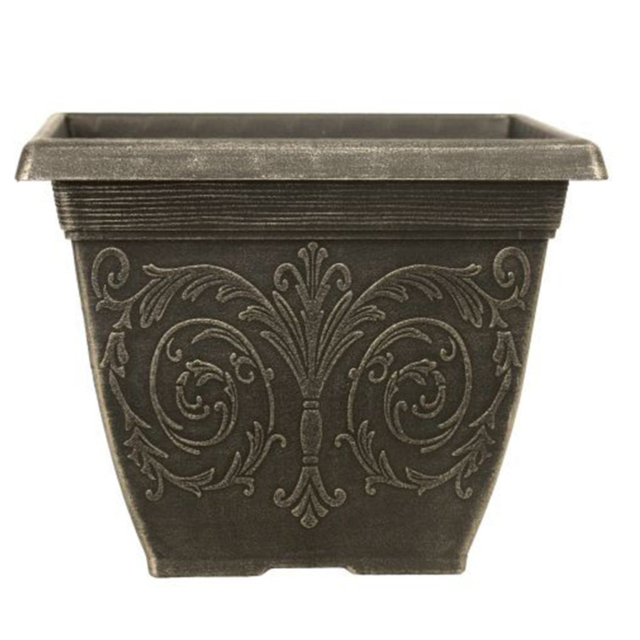 Alhambra Planter Square 25cm Brushed Champagne