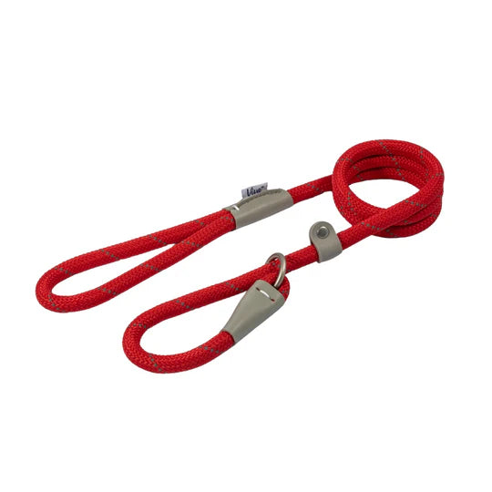 Ancol Viva Slip Lead Reflective Red 150cm x 1.2cm