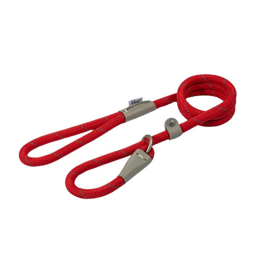 Ancol Viva Slip Lead Reflective Red 150cm x 1.2cm
