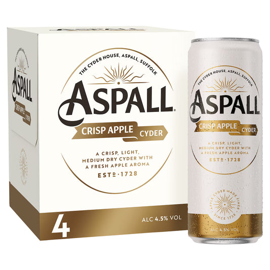 Aspall Crisp Apple Cyder 4x 330ml