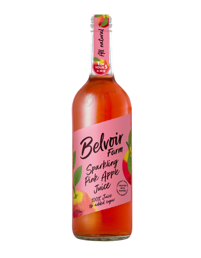 Belvoir Pink Apple Juice 750ml