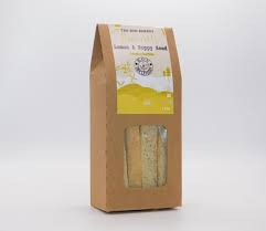The Bon Bakery Biscotti Lemon and Poppy Seeds 120g