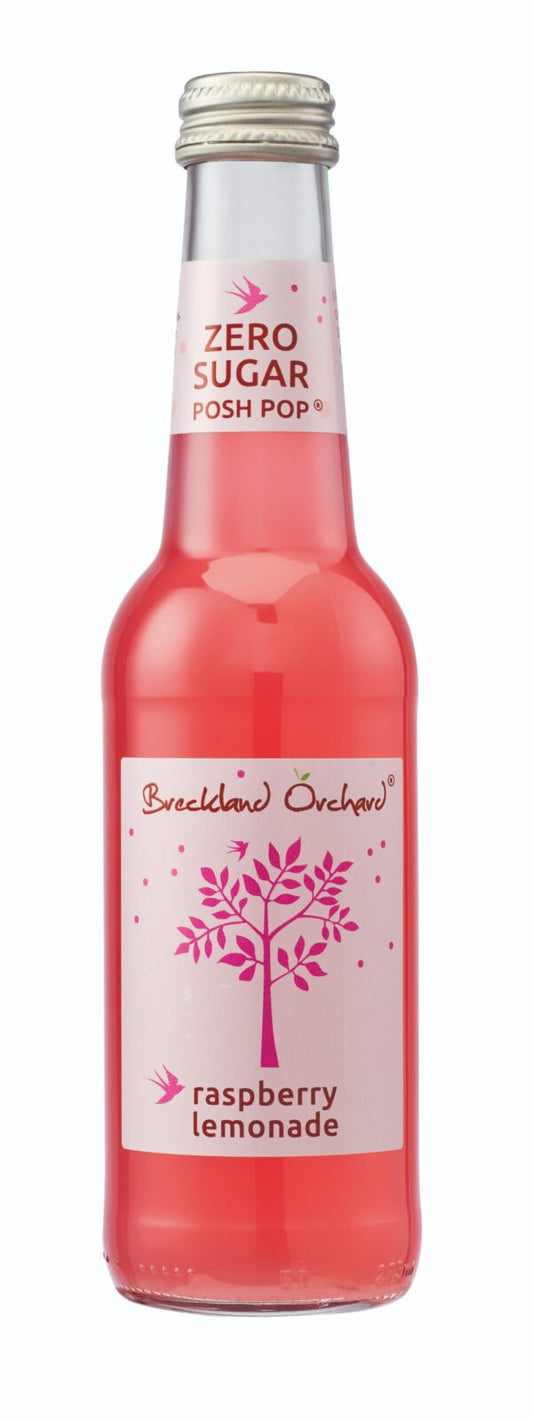 Breckland Orchard Raspberry Lemonade Zero Sugar Posh Pop 275ml