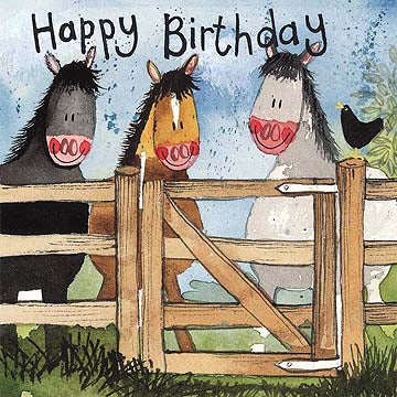 Alex Clark "By The Gate" Card (Happy Birthday)