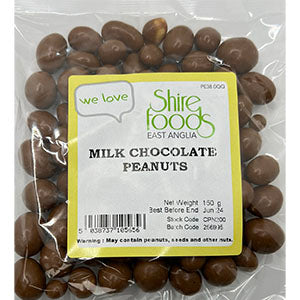 Shirefoods Milk Chocolate Peanuts 150g