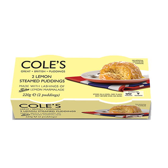 Coles Lemon Steamed Pudding x2