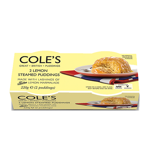 Coles Lemon Steamed Pudding x2