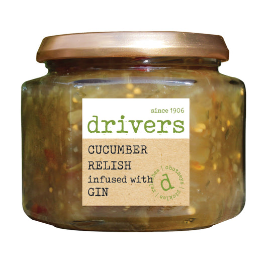 Drivers Cucumber Relish Infused With Gin 350g