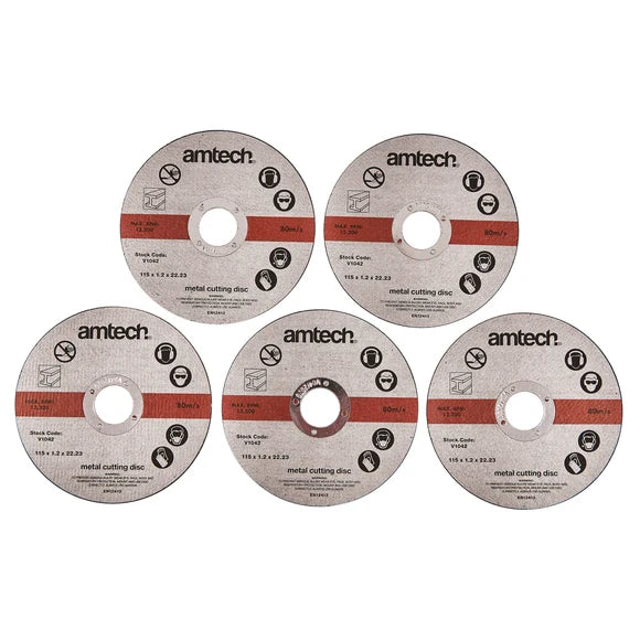 Amtech Type 41 Metal Cutting Disc Set 5pcs