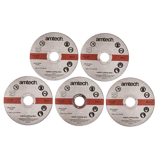 Amtech Type 41 Metal Cutting Disc Set 5pcs