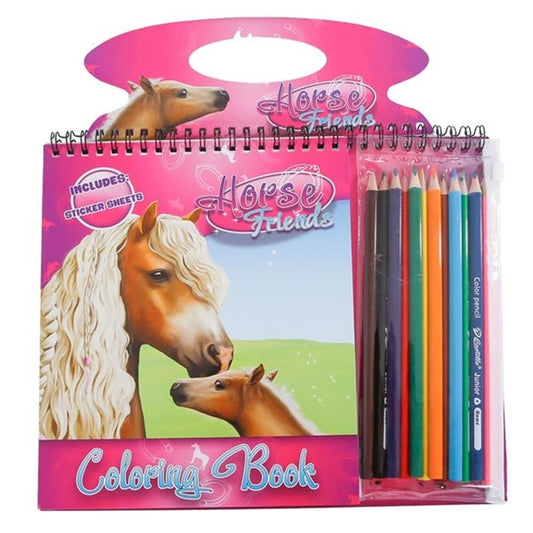 Horse Friends Colouring Book & Pencils