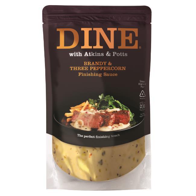 Atkins & Potts Brandy & Peppercorn Sauce 350g