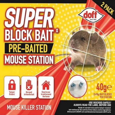 Doff Super Block Bait Pre Baited Station 2pack