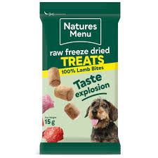 Natures Menu Freeze Dried 100% Lamb Bites Dog Treats 15g