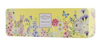 Farmhouse Biscuits Lemon Curd Biscuits in English Garden Tin 225g