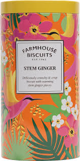 Farmhouse Biscuits Tropical Stem Ginger Tin 200G