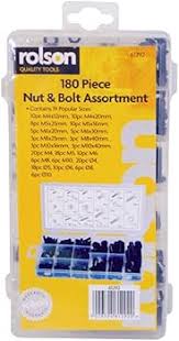 Rolson 180 Piece Nut And Bolt Set